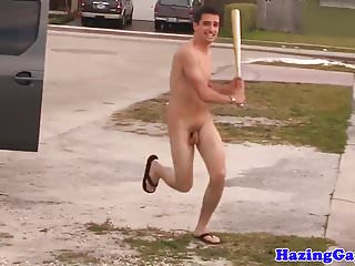 Gay Amateur Hazed Outdoors By Fraternity free video