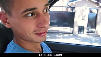 Latinleche - Sweet Boy Sucks Cameraman's Cock In A Car For Some Cash free video