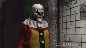 Evil Clown Plays With A Sweet Horny College Girl In An Abandoned Hospital free video