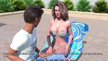 A Wife And Stepmother (Awam) #4 - Mowing The Lawn - Porn Games, Adult Games, 3D Game free video