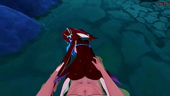 Mipha Gets Fucked And Filled With Cum From Your Pov - Zelda Botw Hentai