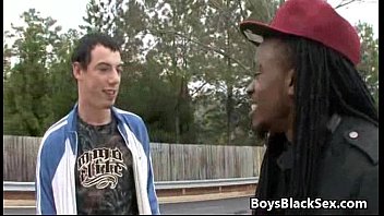 Blacks On Boys - Bareback Black Guy Fuck White Twink Gay Boy 04 free video