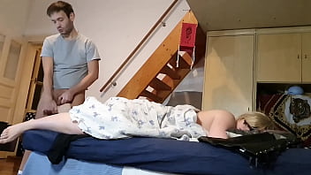 Pervert Stepson Jerking Off To His Mother's Feet Secretly free video