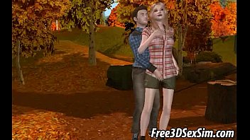 Foxy 3D Cartoon Blonde Getting Fucked In The Woods free video