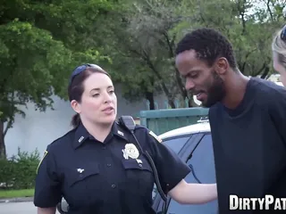 Busty Police Officers Ir Banged In The Middle Of The Street free video