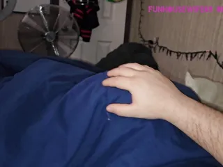 Secret Bj Under Blankets So Roommates Don't See But Damn He Came Alot free video
