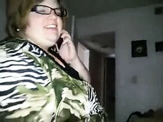 Bbw Wife Talking To Her Husband On The Phone free video