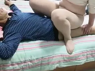 Asian Wife Does 2 Grandpas While Hubby Films free video