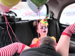 Gal In Clown Costume Fucked By The Driver For Free Fare free video