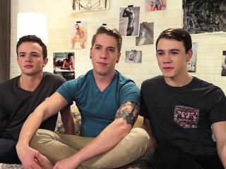 Big Dick Twink Threesome With Cum In Ass free video