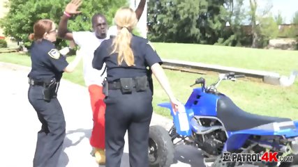 Black Motor Guys Make Female Cops Very Horny In Cop Reality free video